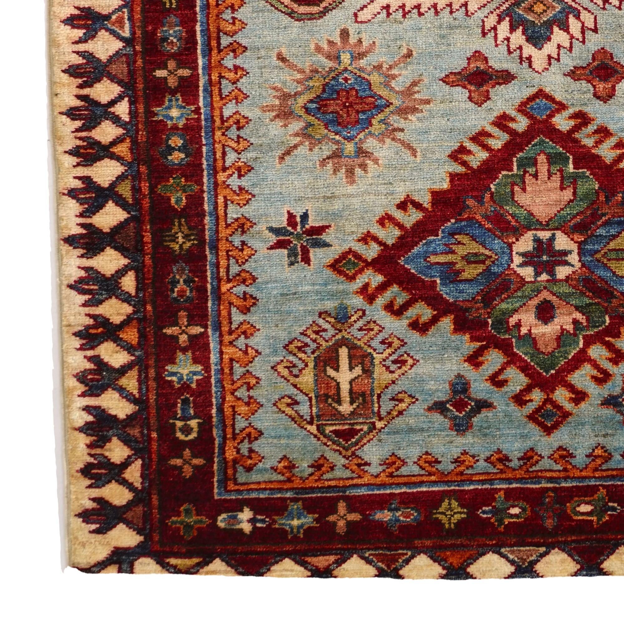 3' 5 x 5' 1 Hand Knotted Kazak Rug