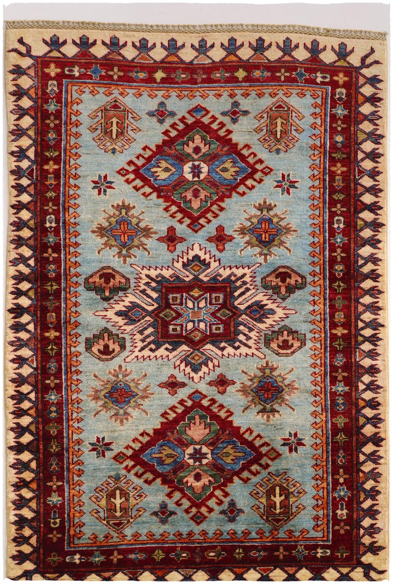 3' 5 x 5' 1 Hand Knotted Kazak Rug
