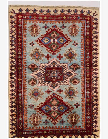 3' 5 x 5' 1 Hand Knotted Kazak Rug