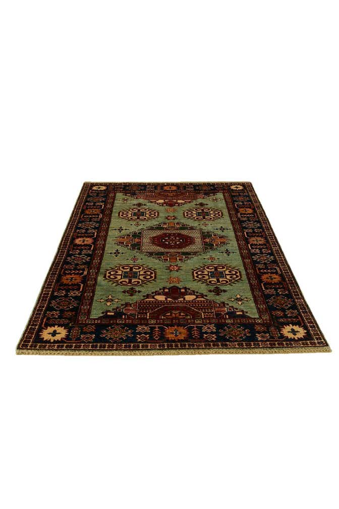 4' 1 x 6' 3 Hand Knotted Kazak Rug