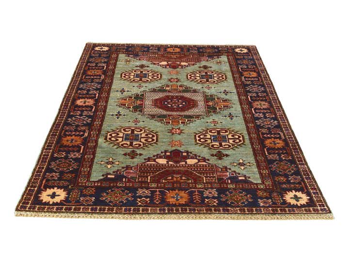 4' 1 x 6' 3 Hand Knotted Kazak Rug
