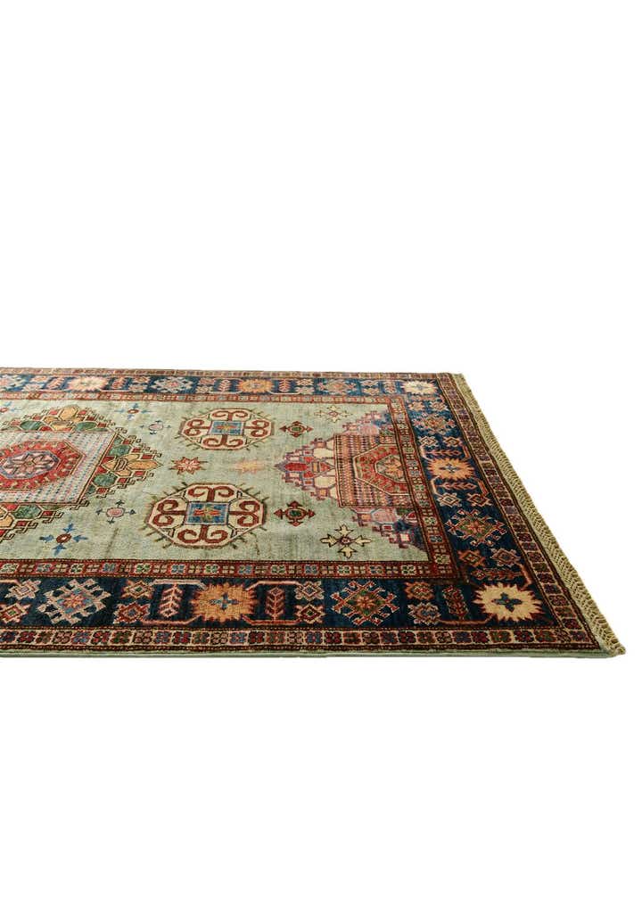 4' 1 x 6' 3 Hand Knotted Kazak Rug