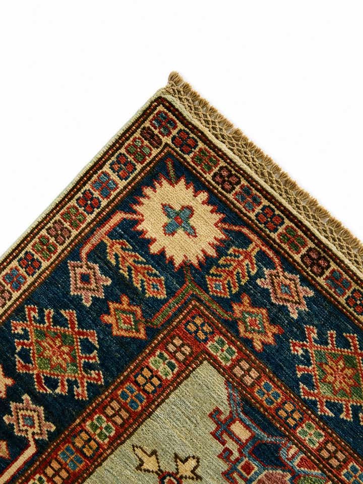 4' 1 x 6' 3 Hand Knotted Kazak Rug