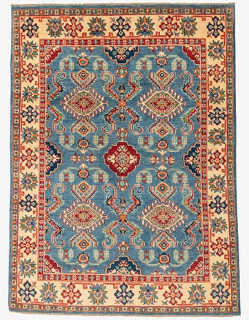 5' x 6' 9 Hand Knotted Kazak Rug