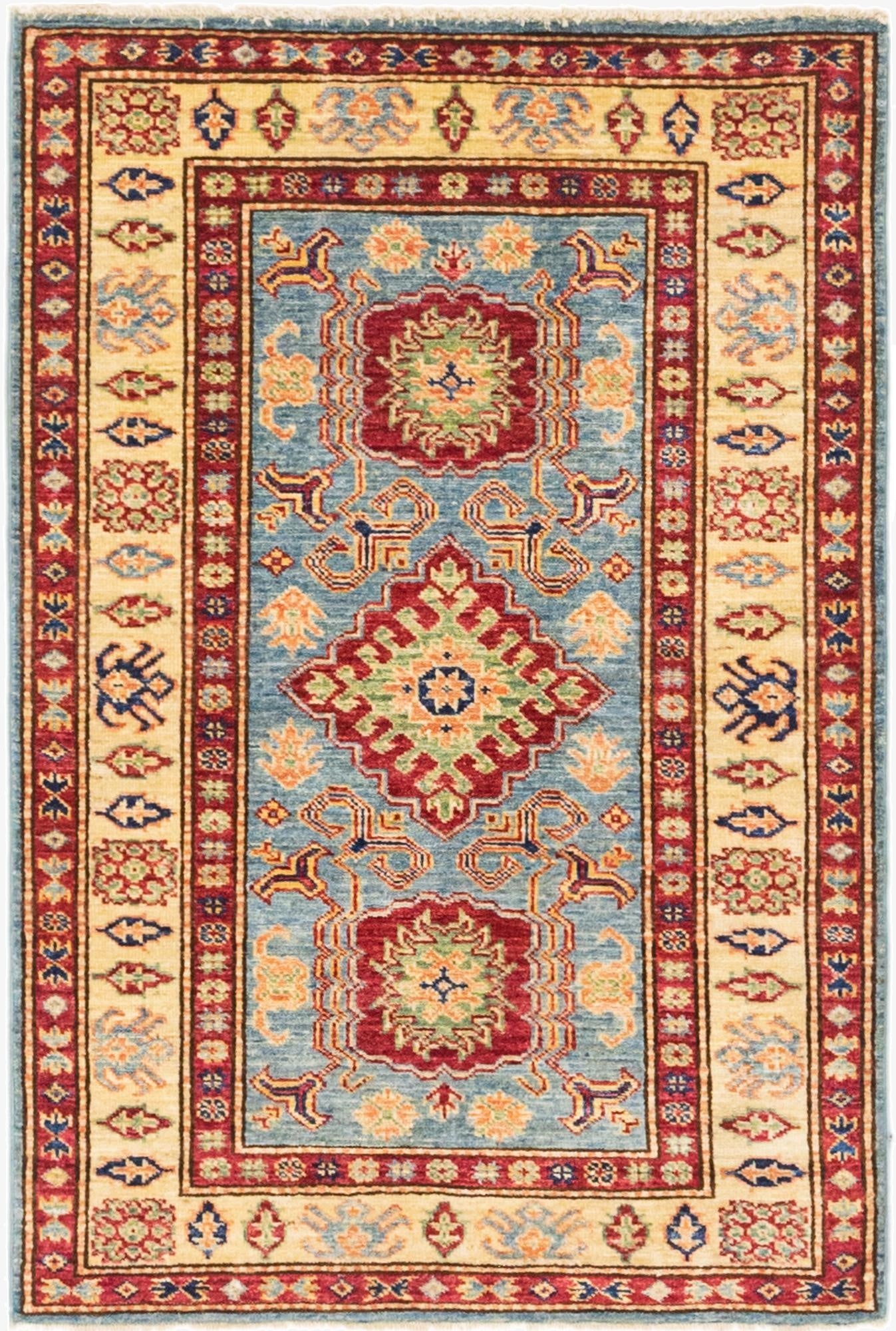 80cm x 122cm  Hand Knotted Kazak Oriental Rug