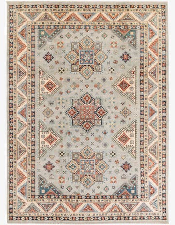 8' 3 x 11' 5 Hand Knotted Kazak Rug