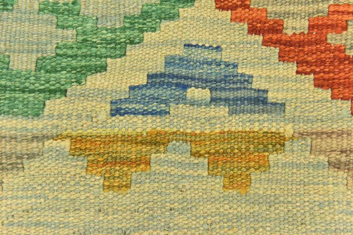 3' 3 x 5' Hand Woven Kilim Maymana Wool Rug