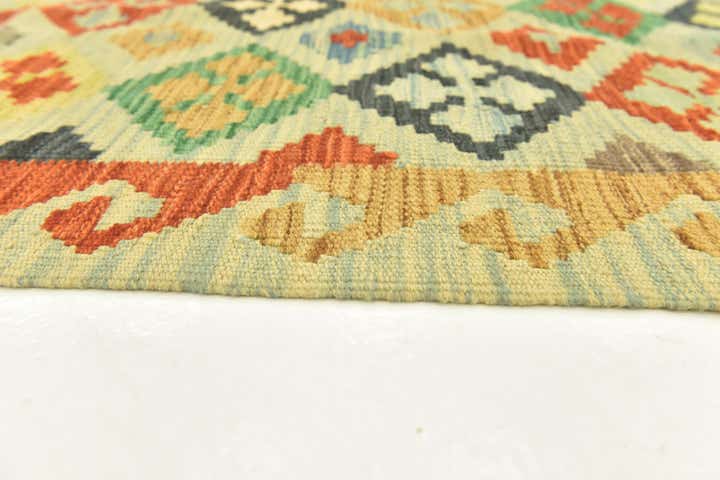 3' 3 x 5' Hand Woven Kilim Maymana Wool Rug