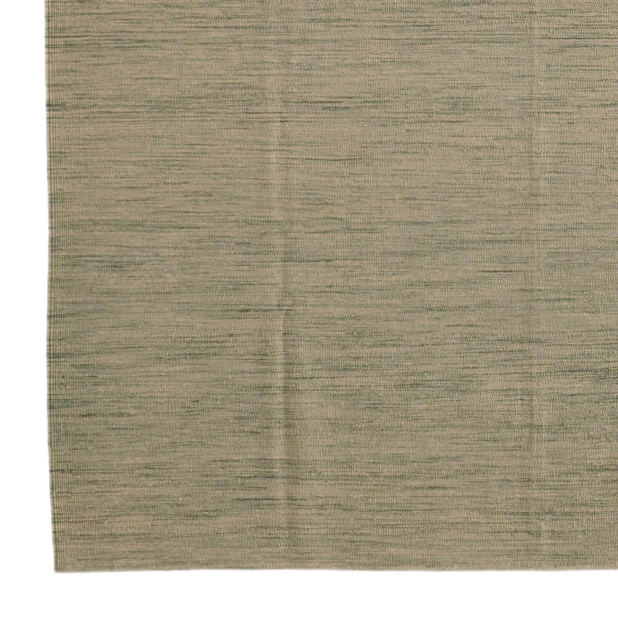 7' x 9' 5 Hand Woven Kilim Modern Wool Rug