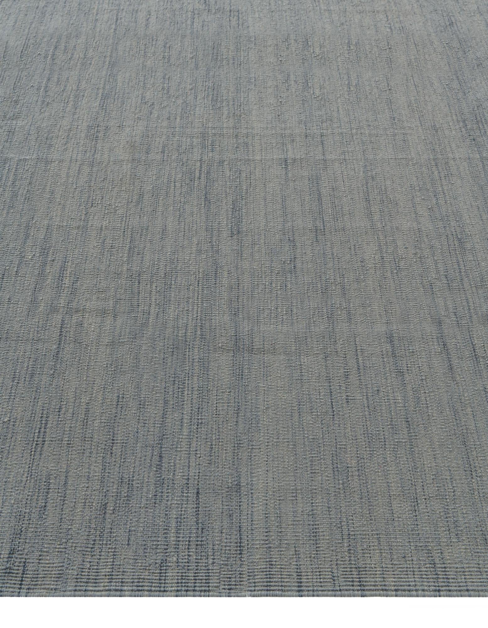 6' 10 x 9' 5 Hand Woven Kilim Modern Wool Rug