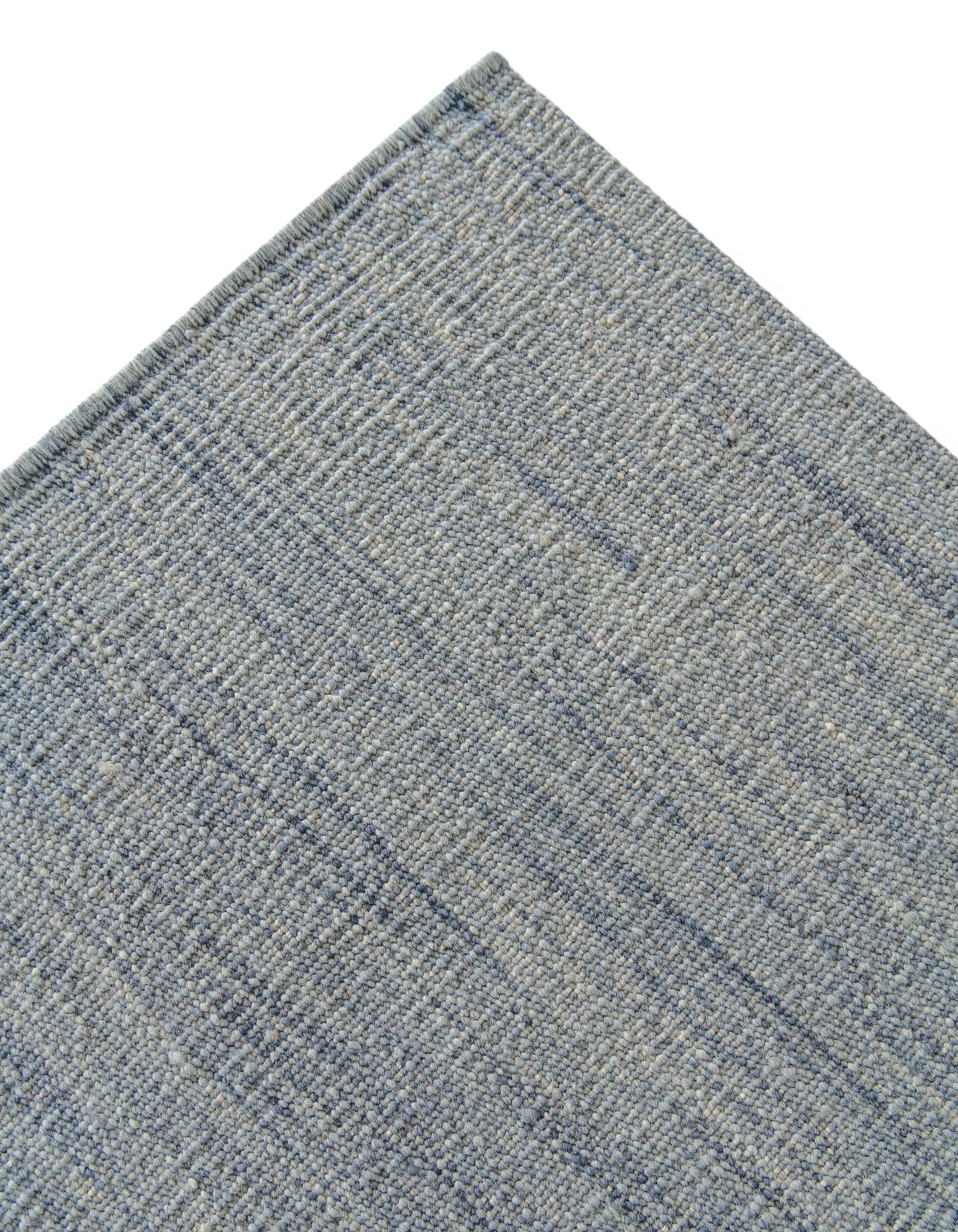 6' 10 x 9' 5 Hand Woven Kilim Modern Wool Rug