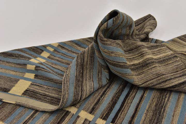 5' 8 x 8' Hand Woven Kilim Modern Wool Rug