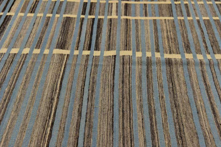 5' 8 x 8' Hand Woven Kilim Modern Wool Rug