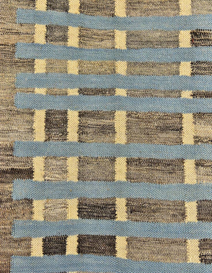 Detail image of 5' 8 x 8' 3  Hand Woven Kilim Modern Wool Rug