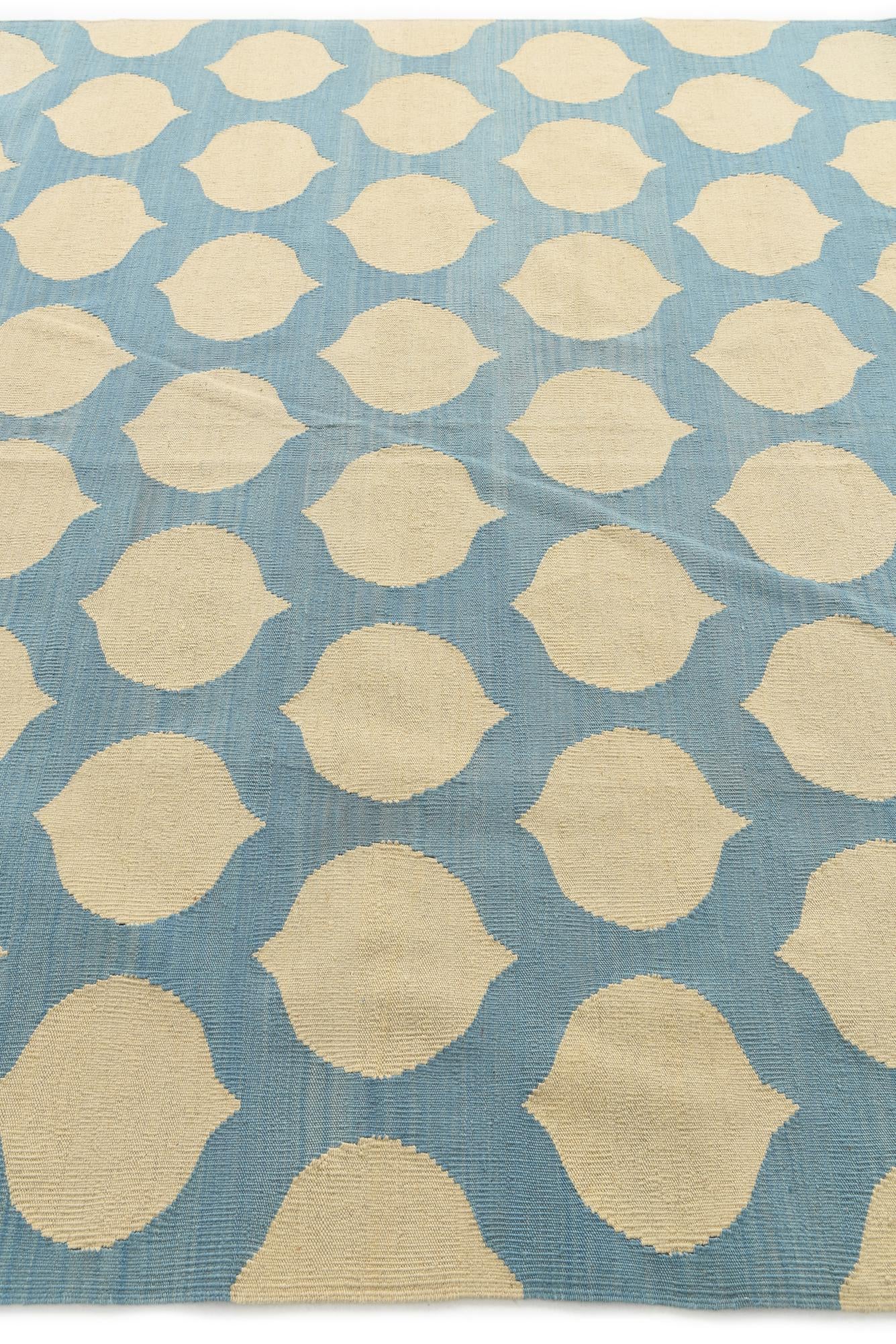 7' x 9' 8 Hand Woven Kilim Modern Wool Rug