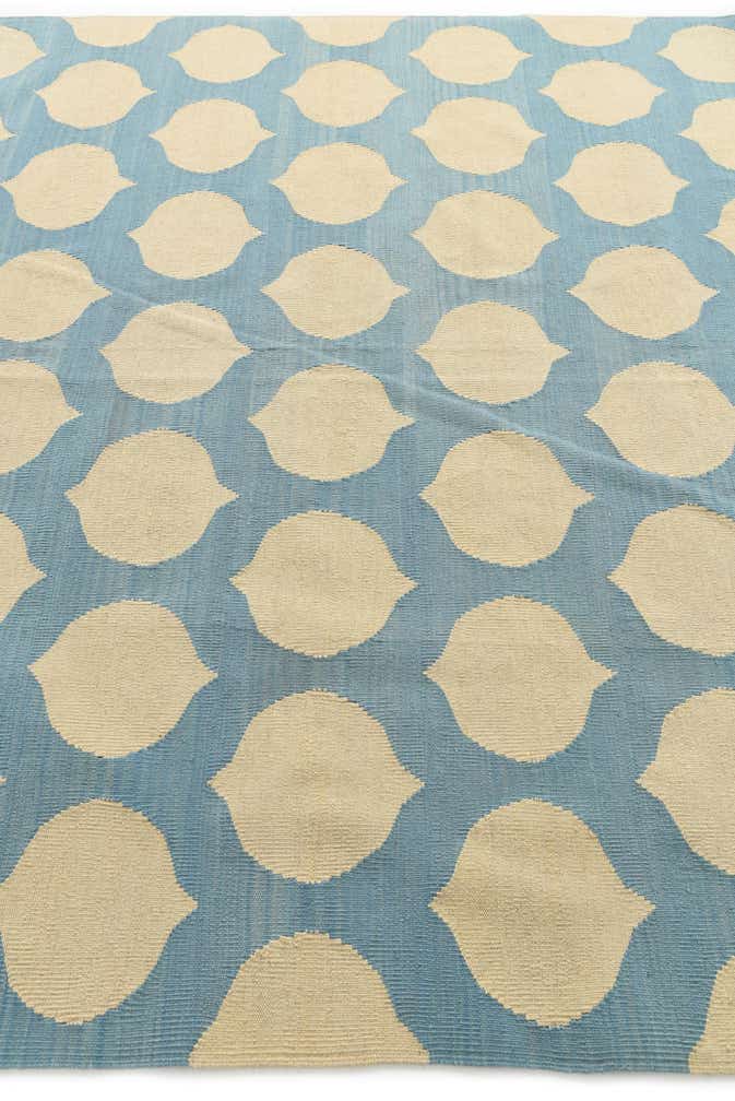 7' x 9' 8 Hand Woven Kilim Modern Wool Rug