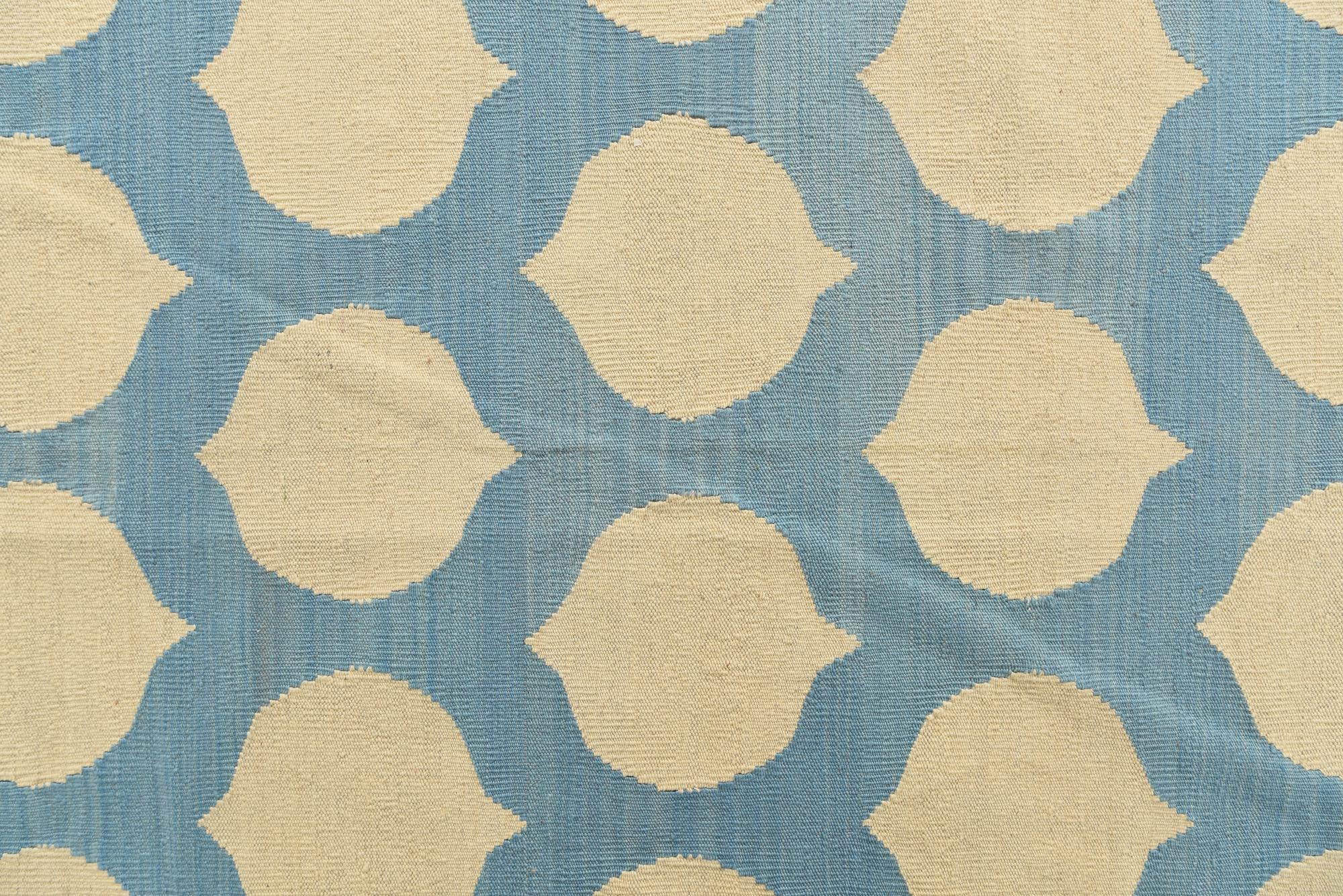 7' x 9' 8 Hand Woven Kilim Modern Wool Rug