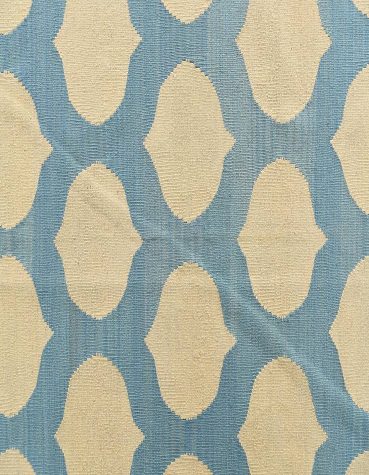 Detail image of 7' x 9' 8  Hand Woven Kilim Modern Wool Rug