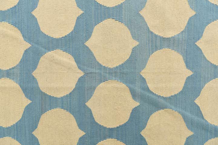 7' x 9' 8 Hand Woven Kilim Modern Wool Rug