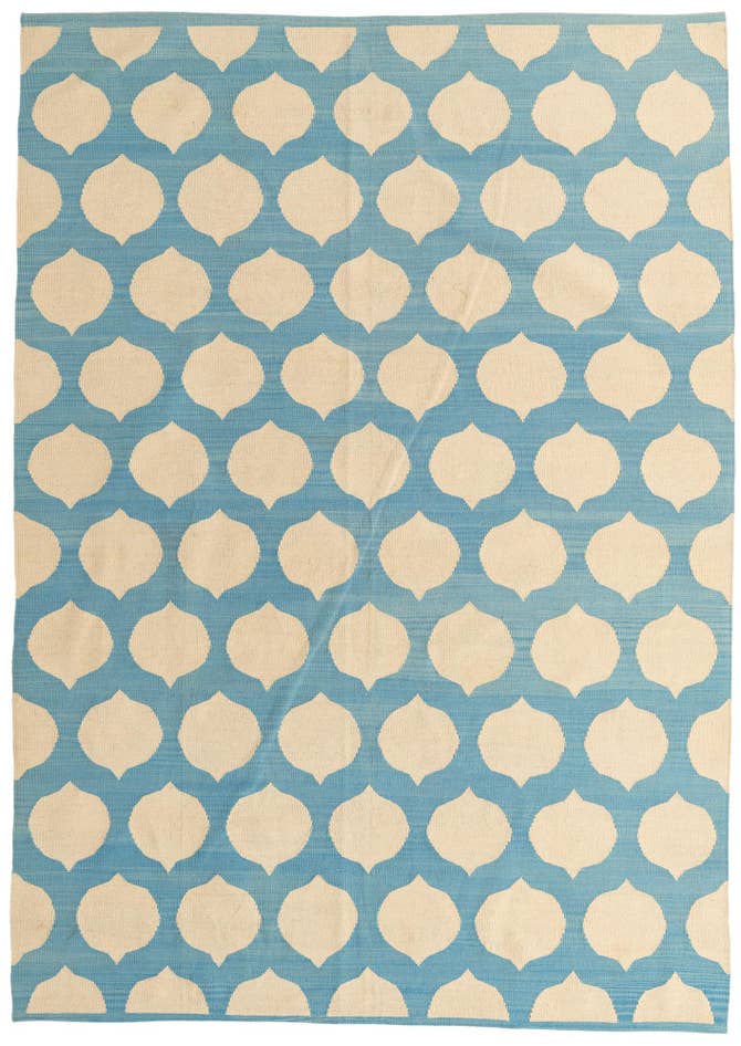 Detail image of 7' x 9' 8 Hand Woven Kilim Modern Wool Rug