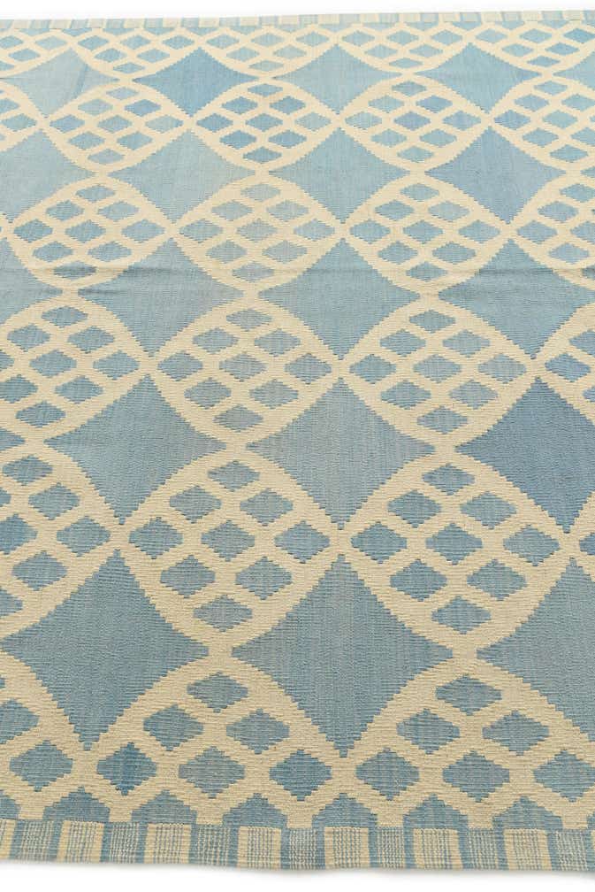 7' 1 x 9' 8 Hand Woven Kilim Modern Wool Rug
