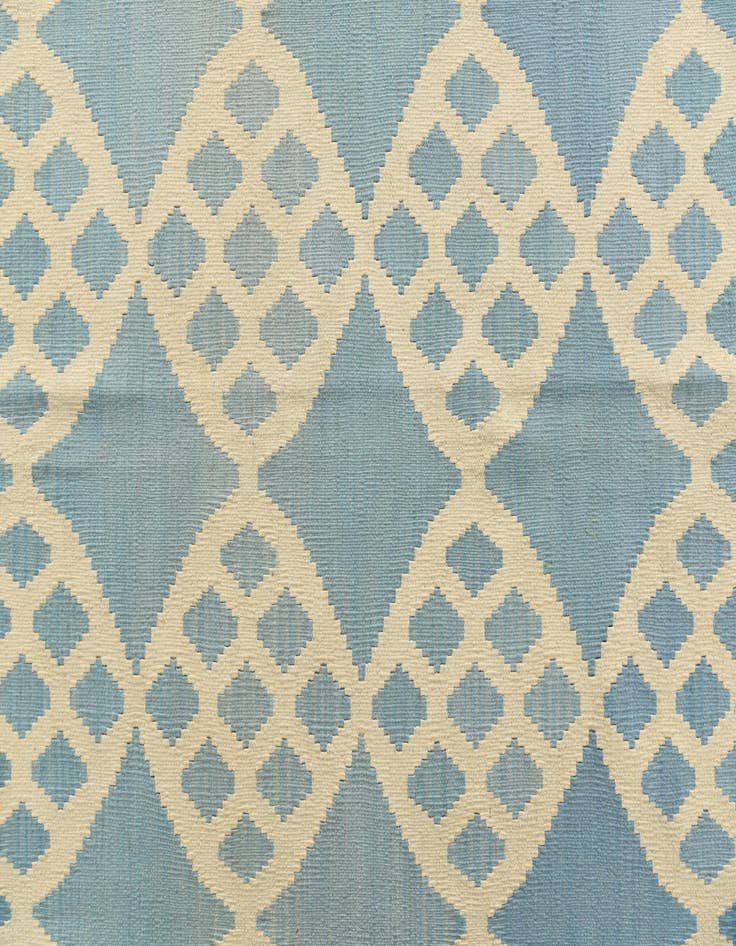 Detail image of 7' 1 x 9' 8  Hand Woven Kilim Modern Wool Rug