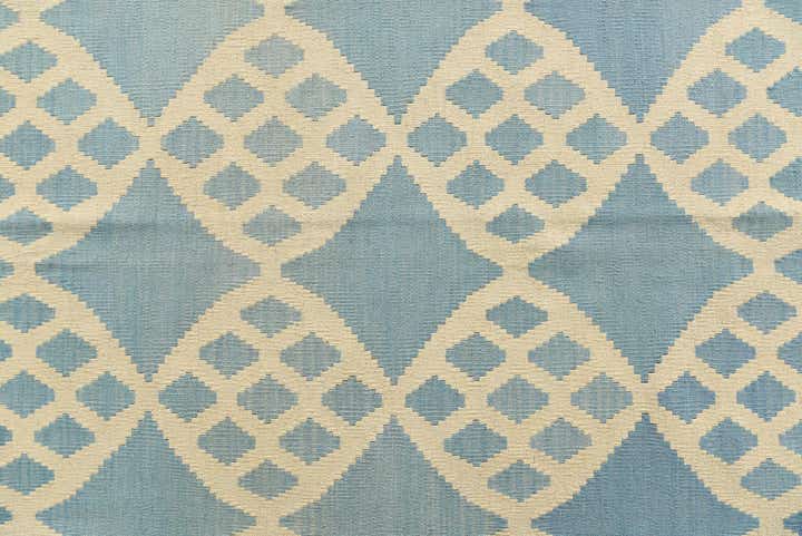 7' 1 x 9' 8 Hand Woven Kilim Modern Wool Rug