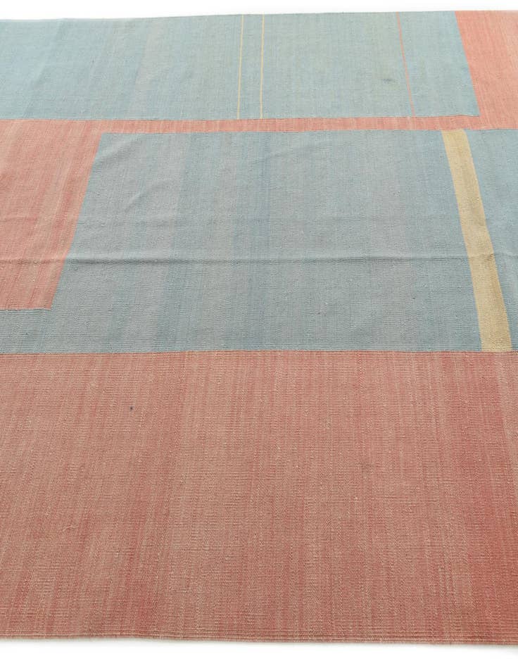 Detail image of 6' 7 x 9' 5  Hand Woven Kilim Modern Wool Rug