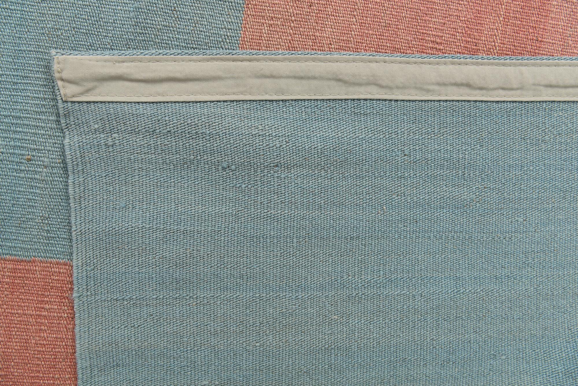 6' 7 x 9' 5 Hand Woven Kilim Modern Wool Rug