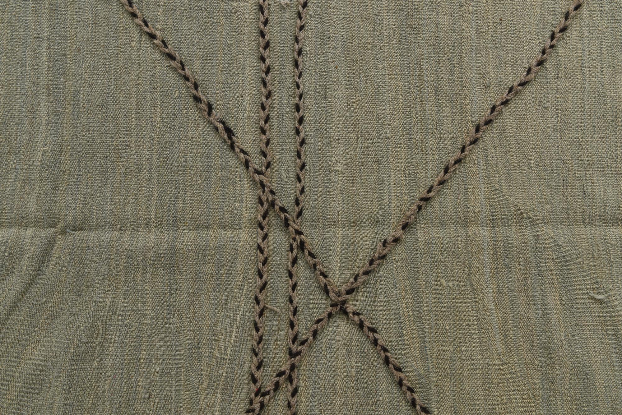 8' 5 x 9' 7 Hand Woven Kilim Modern Wool Rug