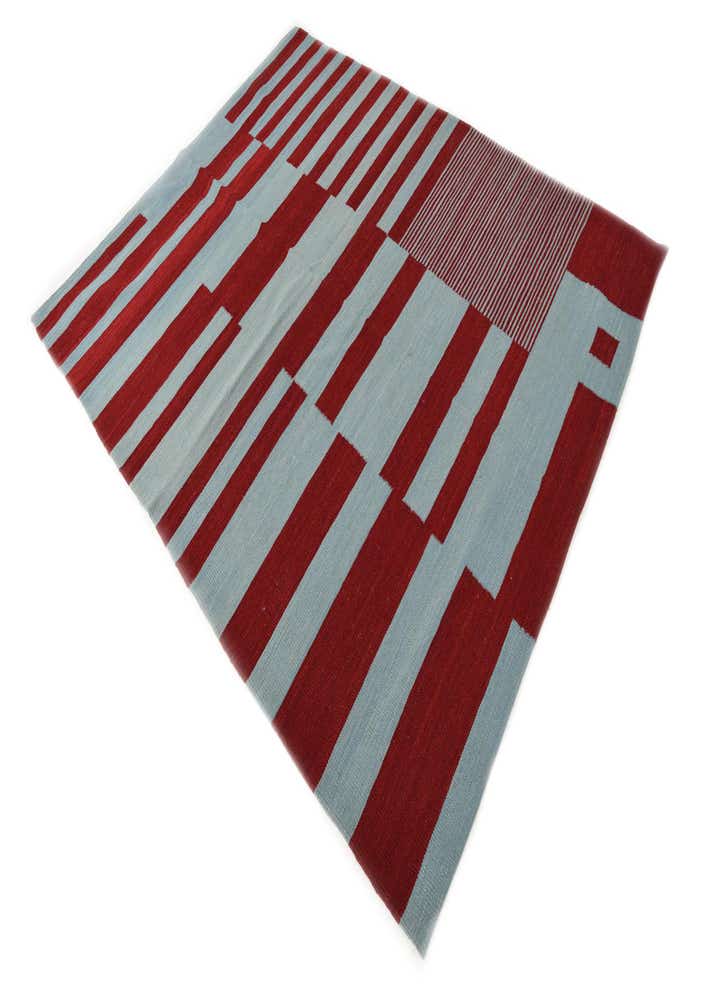 5' 4 x 6' 8 Hand Woven Kilim Modern Wool Rug