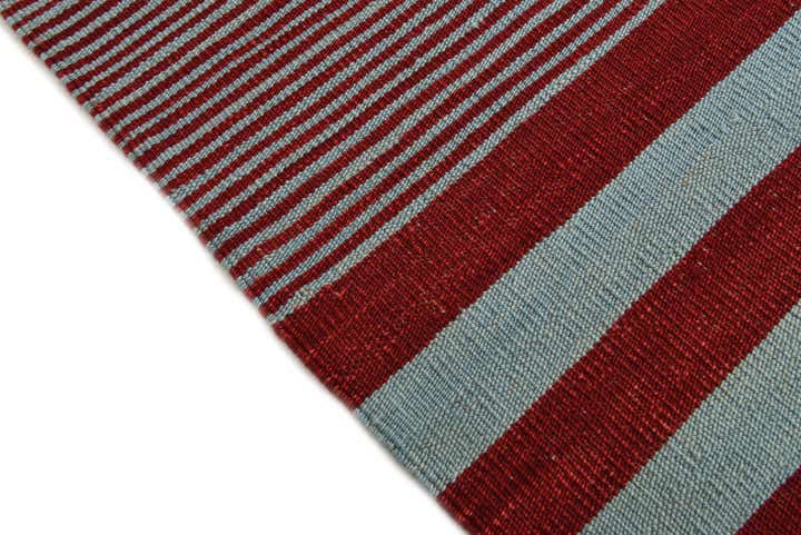 5' 4 x 6' 8 Hand Woven Kilim Modern Wool Rug
