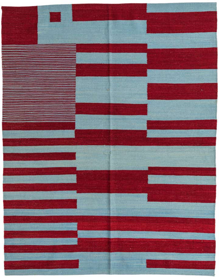165cm x 205cm Hand Woven Kilim Modern Wool Rug