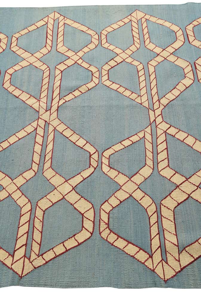 5' 4 x 6' 4 Hand Woven Kilim Modern Wool Rug