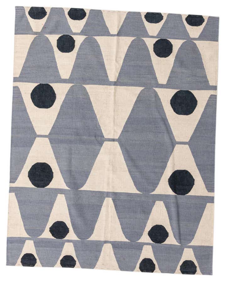 5' 11 x 7' 6 Hand Woven Kilim Modern Wool Rug