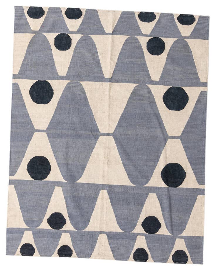 Detail image of 5' 11 x 7' 6 Hand Woven Kilim Modern Wool Rug
