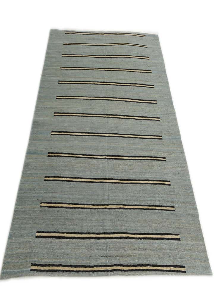 5' 3 x 6' 6 Hand Woven Kilim Modern Wool Rug