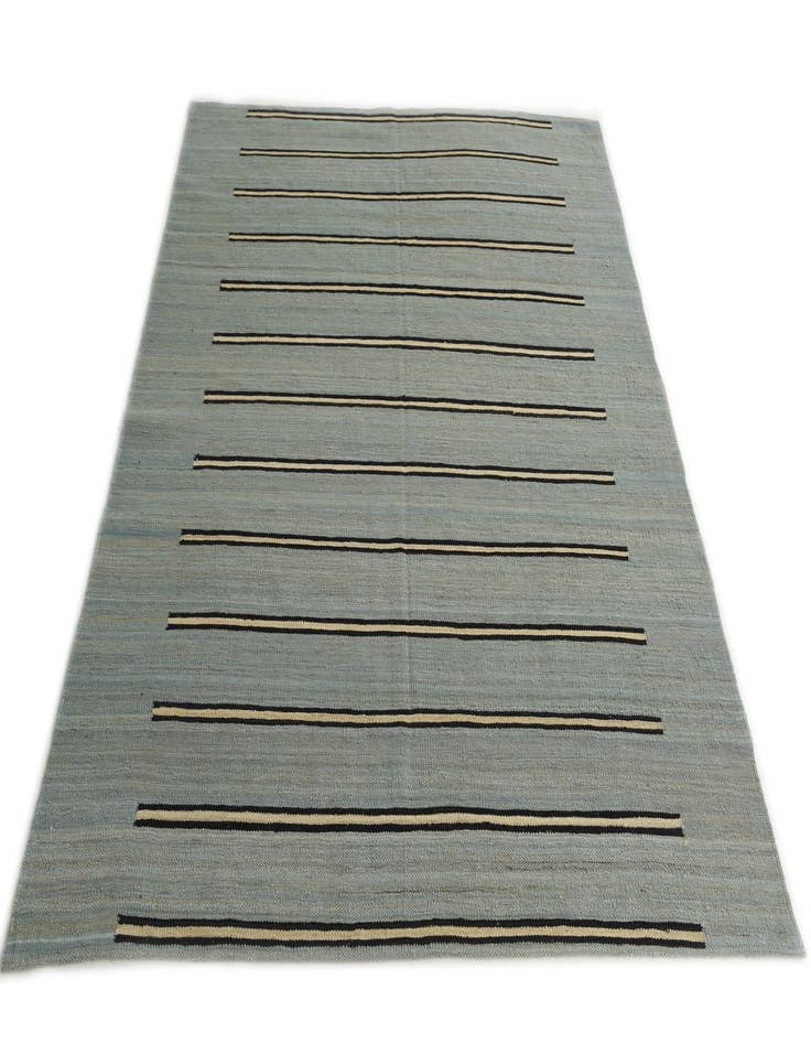 Detail image of 5' 3 x 6' 6 Hand Woven Kilim Modern Wool Rug