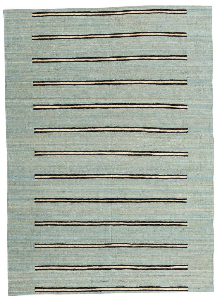 5' 3 x 6' 6 Hand Woven Kilim Modern Wool Rug