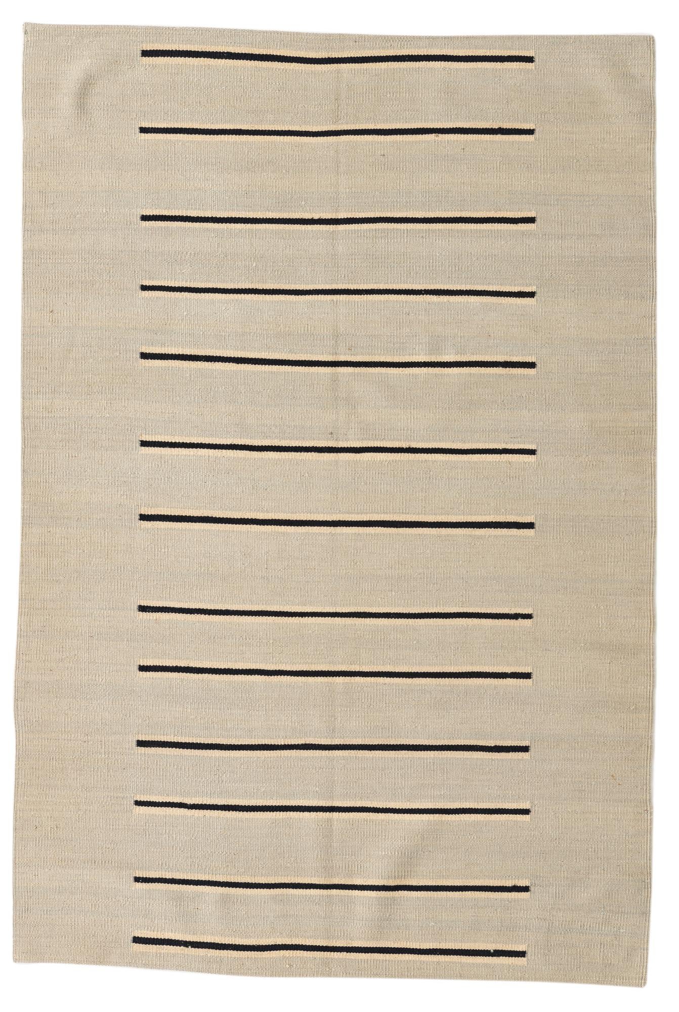 4' x 6' Hand Woven Kilim Modern Wool Rug