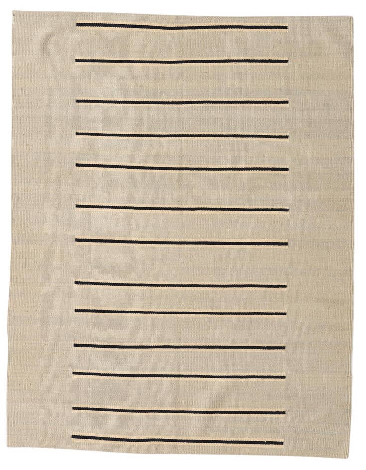 Detail image of 4' x 6' Hand Woven Kilim Modern Wool Rug