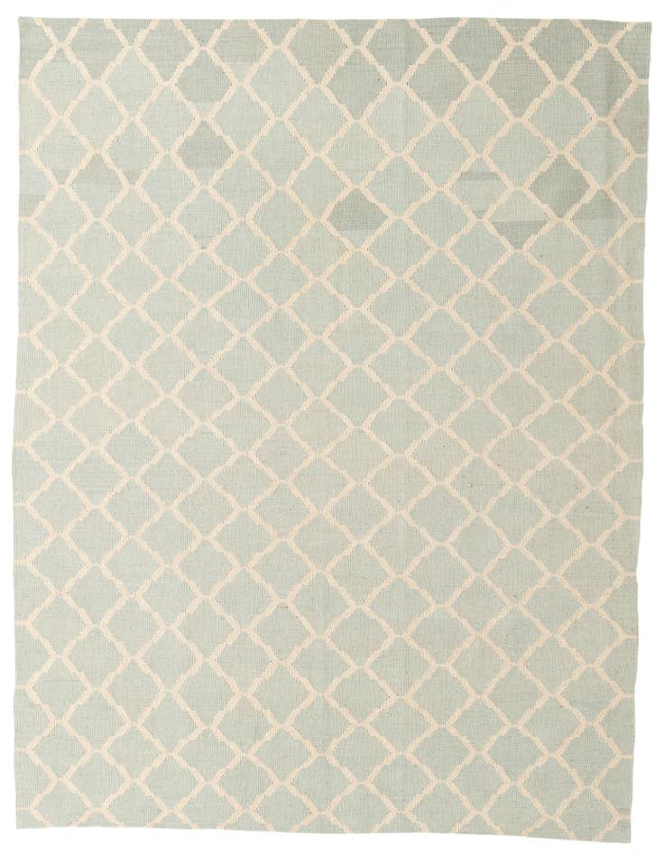 Detail image of 6' x 7' 10 Hand Woven Kilim Modern Wool Rug