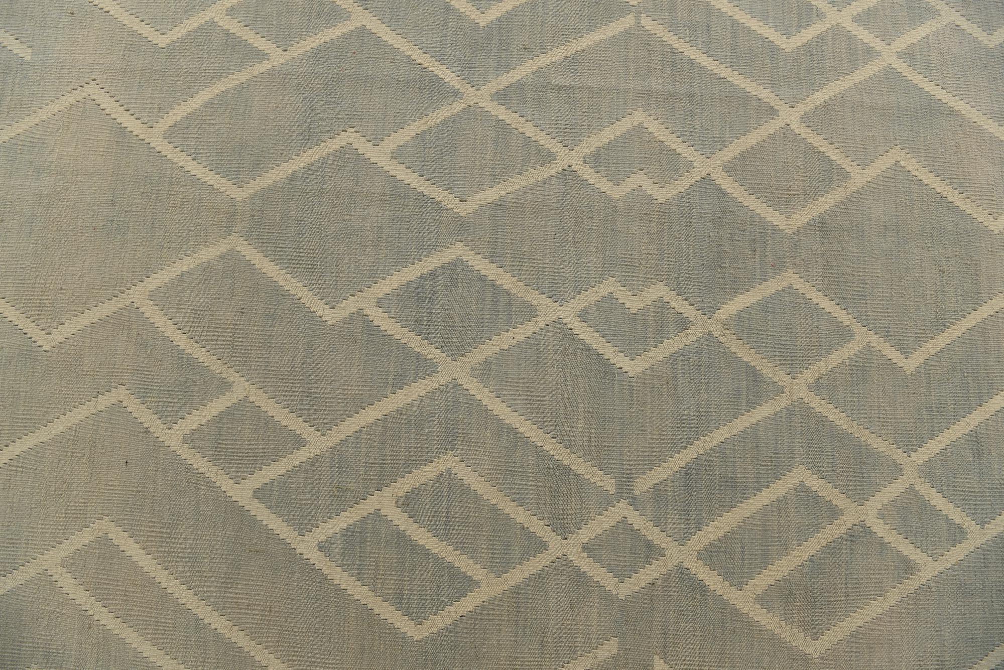 6' x 7' 10 Hand Woven Kilim Modern Wool Rug
