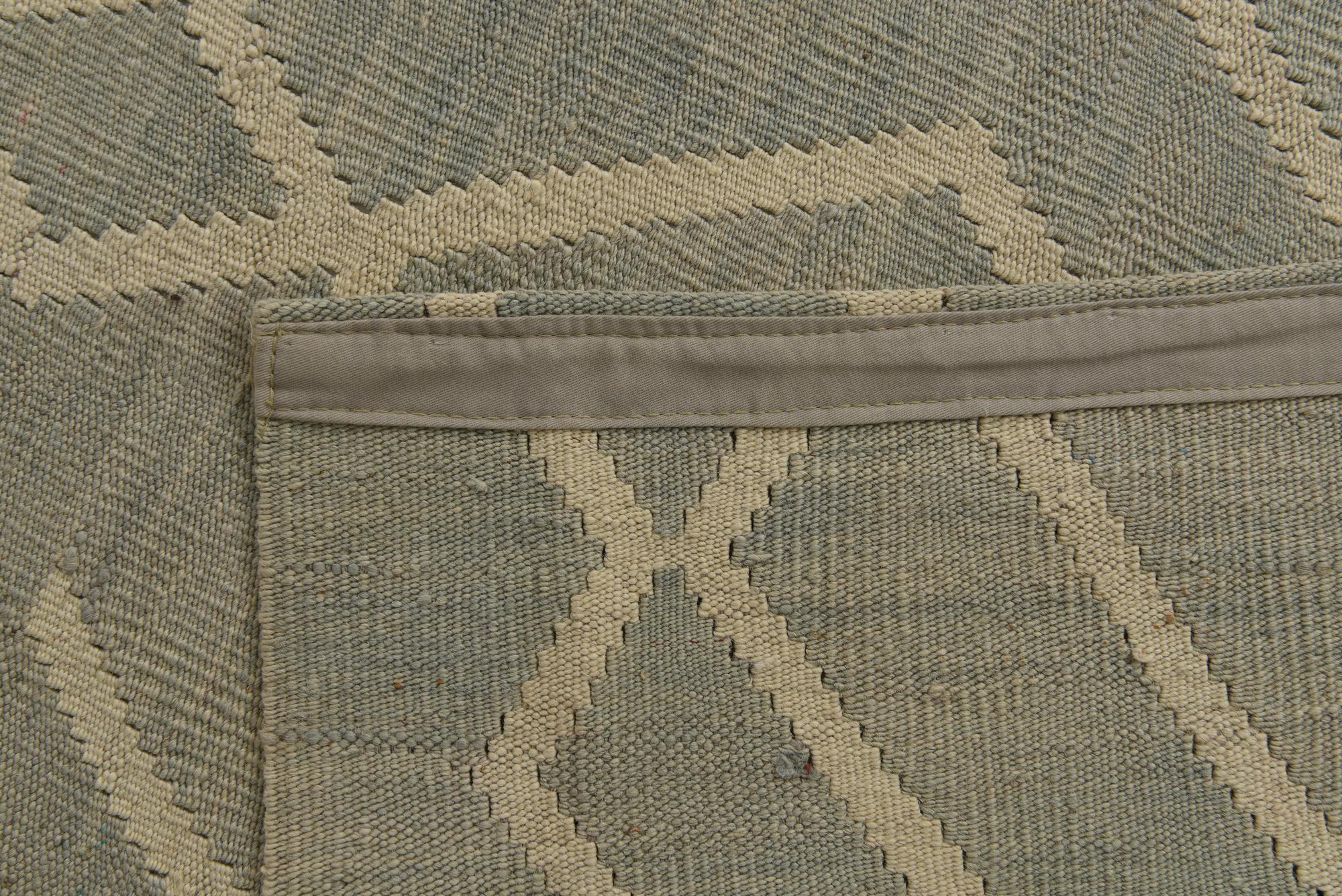 6' x 7' 10 Hand Woven Kilim Modern Wool Rug