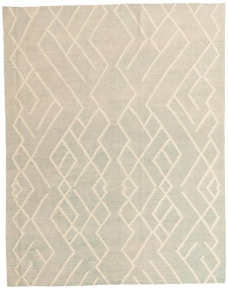 Detail image of 6' x 7' 10 Hand Woven Kilim Modern Wool Rug