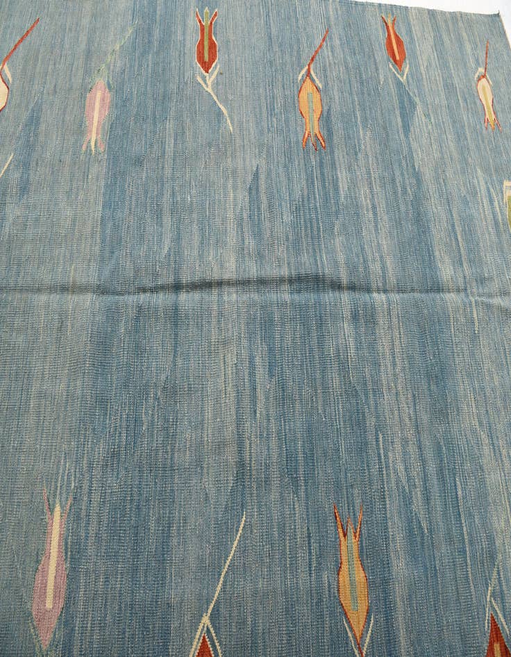Detail image of 6' 5 x 9' 8  Hand Woven Kilim Modern Wool Rug