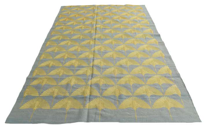 6' 6 x 9' 4 Hand Woven Kilim Modern Wool Rug