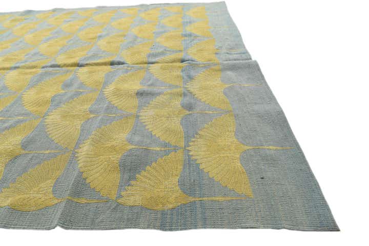 6' 6 x 9' 4 Hand Woven Kilim Modern Wool Rug