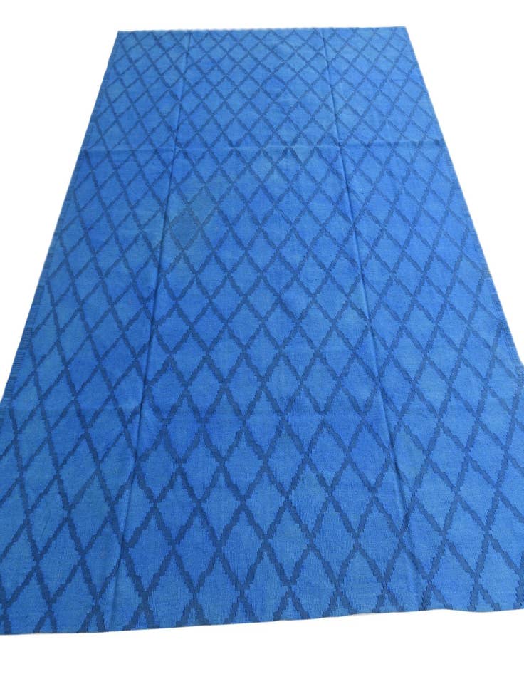 Detail image of 8' 4 x 9' 2 Hand Woven Kilim Modern Wool Rug