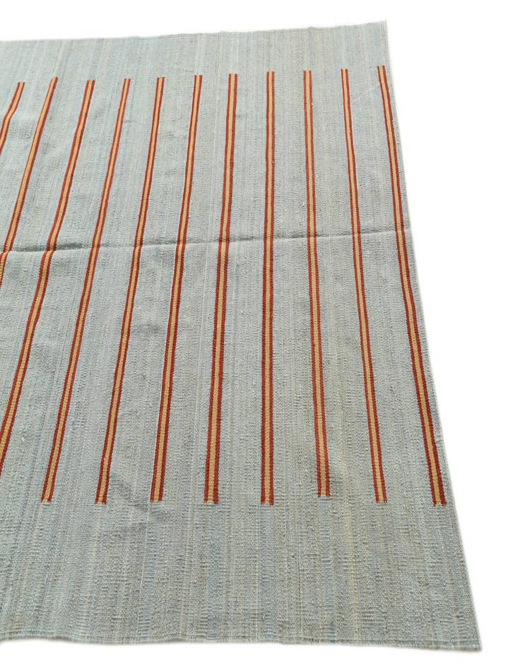 Detail image of 5' 3 x 6' 5 Hand Woven Kilim Modern Wool Rug